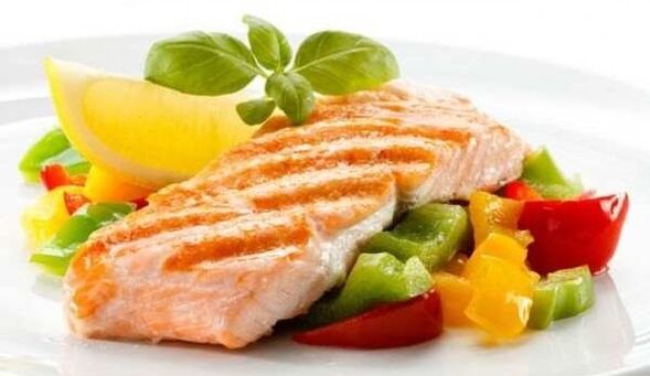 Fisch mit Gemüse für die Dukan-Diät